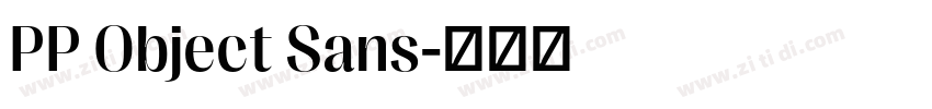 PP Object Sans字体转换